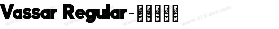 Vassar Regular字体转换